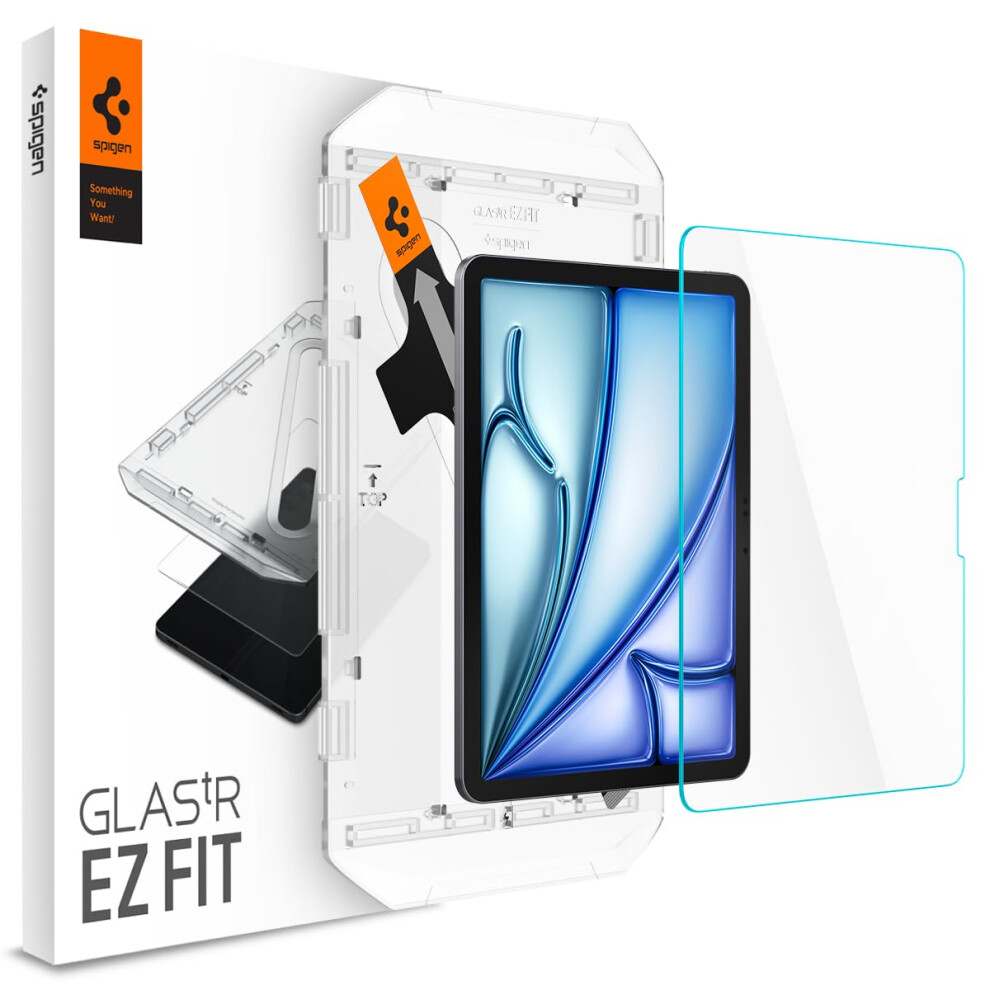 Spigen Glas.tR EZ Fit Tempered Glass Compatible with iPad Pro 11 Inch M2 2022 iPad Pro 11 Inch 2021/2020/2018 iPad Air 5 2022 iPad Air 4 2020 Scratch