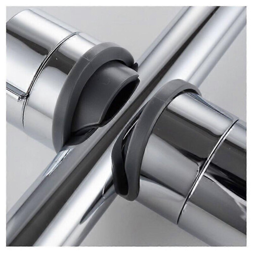 Replaceable Handheld Shower Holder, Chrome Plated ABS Shower Head Holder, 18-25MM Diameter Adjustable 1