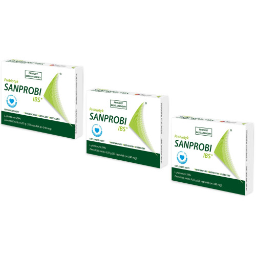 SANPROBI 3 x Sanprobi IBS Multilac Probiotic 20 capsules