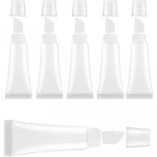 10-Pack Lip Gloss Tube 8ml Clear Soft Empty Lipstick Container Refillable Mini Cosmetic Tube