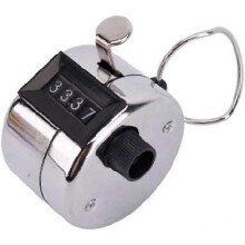 4 Digit Manual Hand Tally Mechanical Palm Click Counter