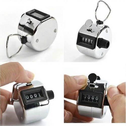 4 Digit Manual Hand Tally Mechanical Palm Click Counter 2