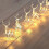 Christmas String Lights, Battery Powered Warm White LED Reindeer String Lights Christmas Decoration, 10 LED String Lights 1