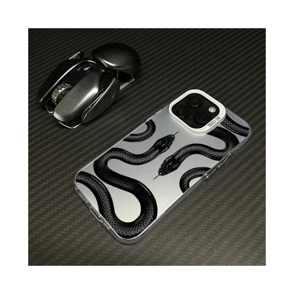 Photos - Case  Sanake Design Phone  for iPhone 16 15 14 13 11 Pro Max Mini(Antique white, For iPhone 14 PLUS)