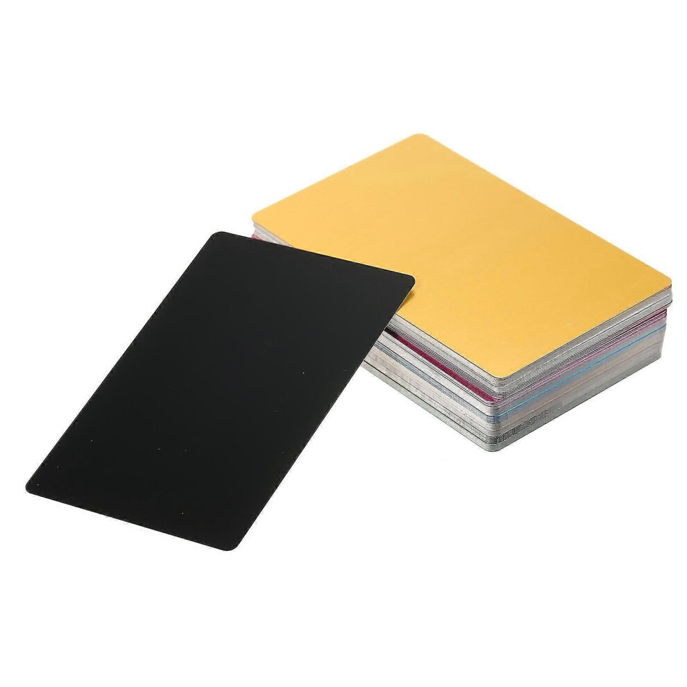 (As Show, One Size) Aluminum Business Cards Blanks Laser Engraving Metal Tags Materials 6909775881590
