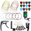(As show, One size) Guitar Strings Changing Kit Guitar Accessories Kit 4