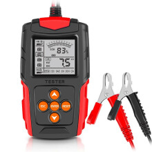 (As show, One size) 12v/24v Car Battery Tester Lcd Digital Battery Analyzer