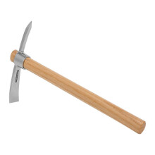 (As show, One size) Outdoor Camping Multifunctional Pickaxe Hoe Heavy Duty Stainless Steel