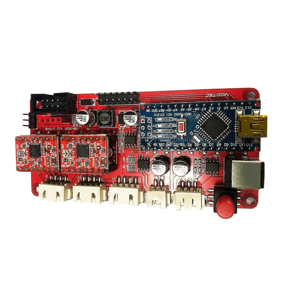 (As Show, One Size) 12V Diy Woodworking Laser Engraver Control Board Driver Controller Board 6909775872864