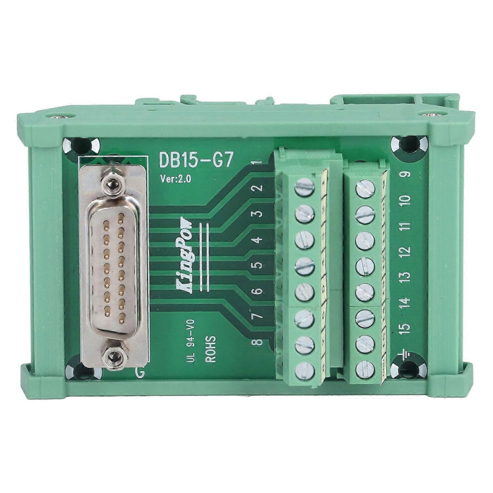 (As Show, One Size) Terminal Block Male Header Interface Connector Break Out Board Module Dc 60V Db15âG7 6909775604656
