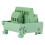 (As show, One size) 2 in 8 out DIN Rail and Panel Mounting Power Distribution Module Breakout Board 2