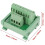 (As show, One size) 2 in 8 out DIN Rail and Panel Mounting Power Distribution Module Breakout Board 3