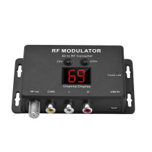 (As show, One size) Rf Modulator Av To Rf Converter
