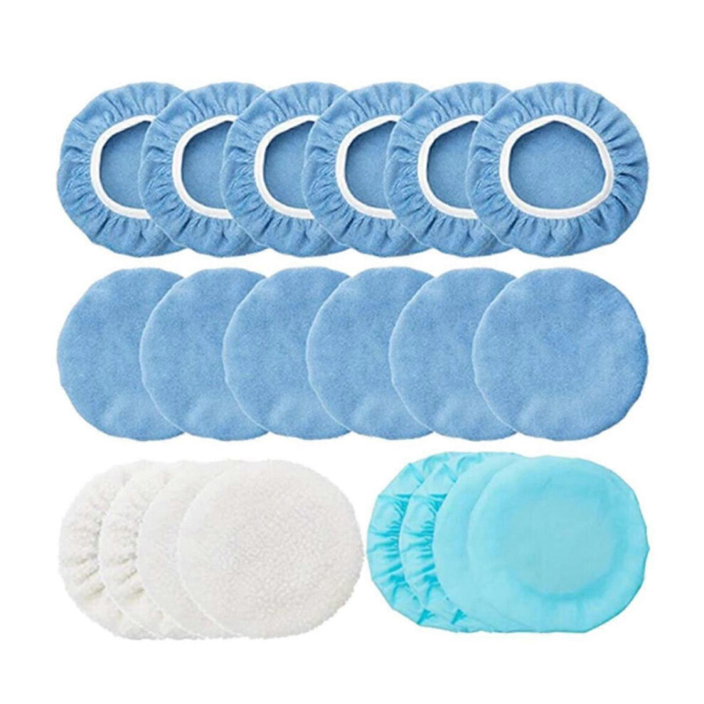 (As Show, One Size) 20Pcs 5-6 Inch Buffer Bonnets Bonnet Set 6909775861004