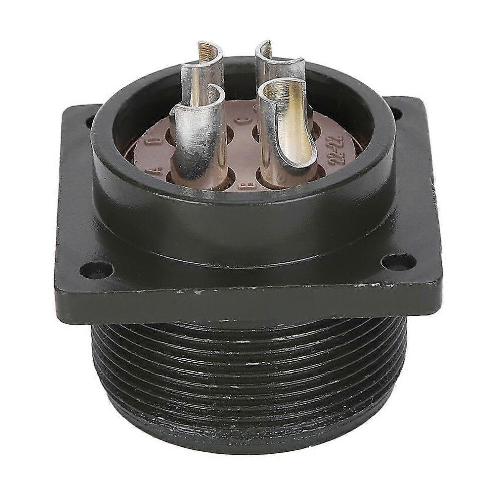(As Show, One Size) Aviation Socket 4 Pin 2.2Kw‑5.5Kw Alloy Equipment Plug Motors Industrial Grade Hardware Tools 6909775542767