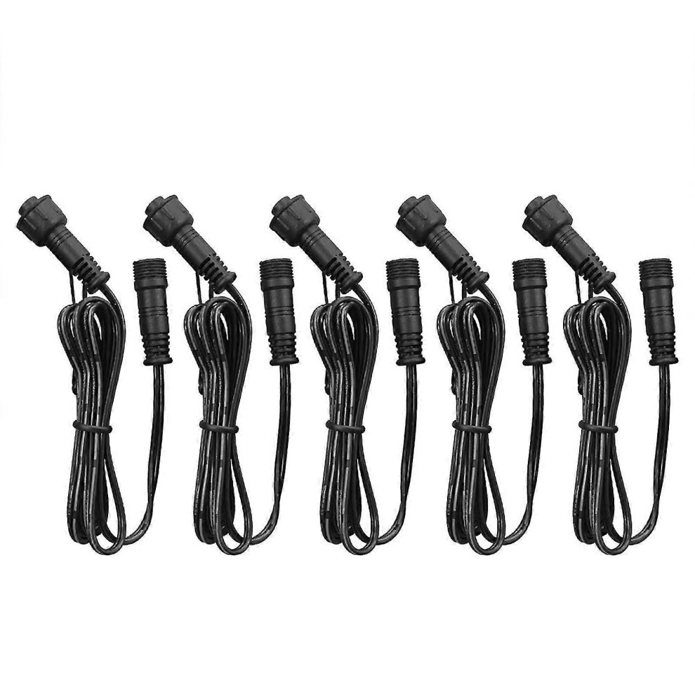 (As Show, One Size) 5Pcs Extension Cable Wire Compatible Deck Light Length 2 Pin Extension Cord 6909775857854