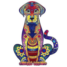 (As show, One size) 103 Pieces Wooden Jigsaw Puzzles Unique Animal Shaped Puzzles Wood Puzzles Adult Kids Gift