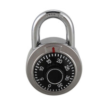 (As show, One size) Master Coded Lock 50mm With Round Fixed Dial Combination Padlock Defender