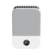 (As show, One size) Mini Waist Clip On Fan compatible with Shirt, Portable Personal Neck Fan With Display Of Remaining Power, compatible with O-C10