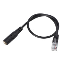 (As show, One size) 3.5mm Plug To Rj9 compatible with Headset To compatible with Office Phone Adapter Cable-C10