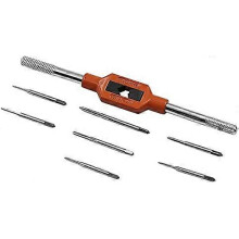(As show, One size) Mini Hand Screw Die Metric DIY Tool Drill Tapping Threading Kit M1.1 M1.2 M1.4 M1.6 M1.8 M2 M2.5 with Adjustable Tap Wrench M1-8,in Plastic Case