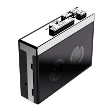 (As show, One size) Bluetooth Tape Player Stereo Two-Channel Automatic Flip FM Radio Retro Classic Tape Player Portable Walkman-C10