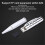 (As show, One size) Pen MP3 Player USB Music Student Walkman Writable Pen Player Silver Pen MP3 Player 3