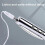 (As show, One size) Pen MP3 Player USB Music Student Walkman Writable Pen Player Silver Pen MP3 Player 4