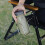 (As show, One size) Stainless Steel Camping Cup Holder Multi-purpose Push-down Clamp Bracket 4
