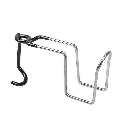 (As show, One size) Stainless Steel Camping Cup Holder Multi-purpose Push-down Clamp Bracket