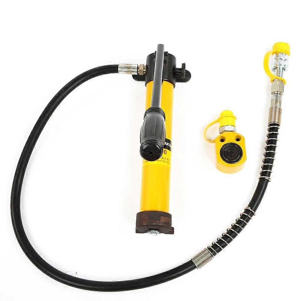(As Show, One Size) Portable Split Type 5 Ton Hydraulic Jacks With 700/20 Kg/Cm Manual Hydraulic Pump 6909775587546