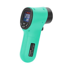 (As show, One size) Handheld Non-contact Digital Infrared Thermometer Pyrometer Aquarium Lcd Laser