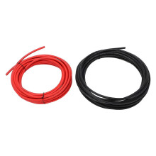 (As show, One size) 2 Pcs Solar Panel Wire XLPE Sleeve Tinned Copper Dual Insulation Temperature Resistance Solar PV Cab