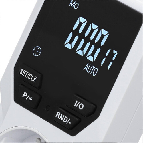 (As show, One size) Timer Plug Outlet Digital Electrical Indoor Timed Power Switch Kitchen Home EU Plug 230V 1