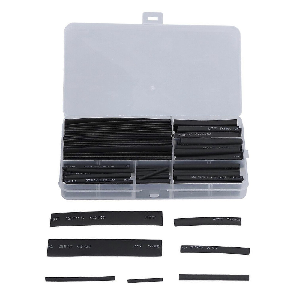 (As Show, One Size) 170Pcs Heat Shrink Tubing Kit Polyethene Insulation Electrical Wire Wrap Assortment Set 6909775587836