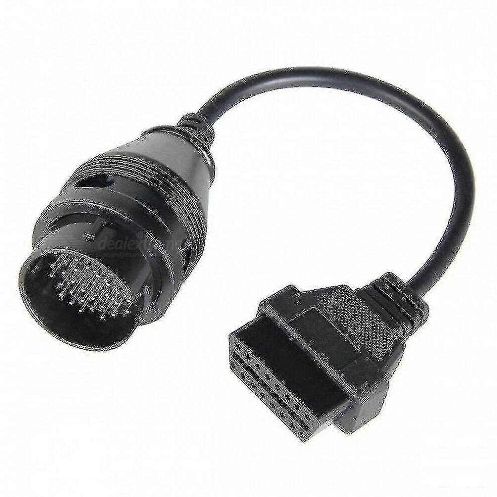 (As Show, One Size) High-Quality Fits Iveco 38 Pin To 16 Pin Obd2 Diagnostic Connector Cable Scanner Adapter 6909775927076