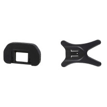 (As show, One size) Black Rubber Wrapped Plastic Eyecup Eyepiece compatible with 60Da 6D 5DII & Flash Stand AS-21 ISO 518 Hot Shoe