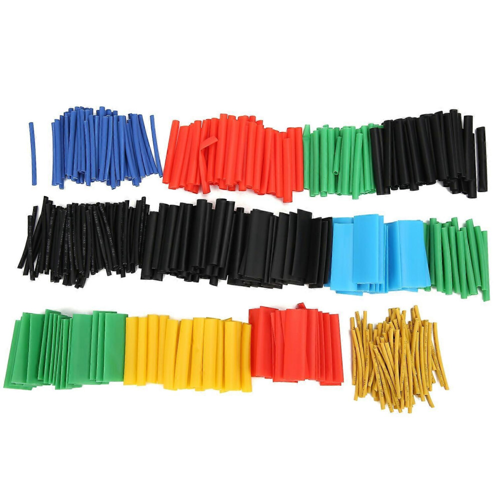 (As Show, One Size) 530Pcs Heat Shrink Tube Insulation Protection Sleeve Color Shrinkable Sleeving Wrap Set 6909775573686