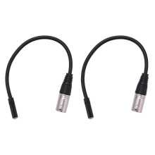 (As show, One size) 0.3M Wire 3 Pin Xlr Male to 3.5Mm Female Connector Microphone Adapter