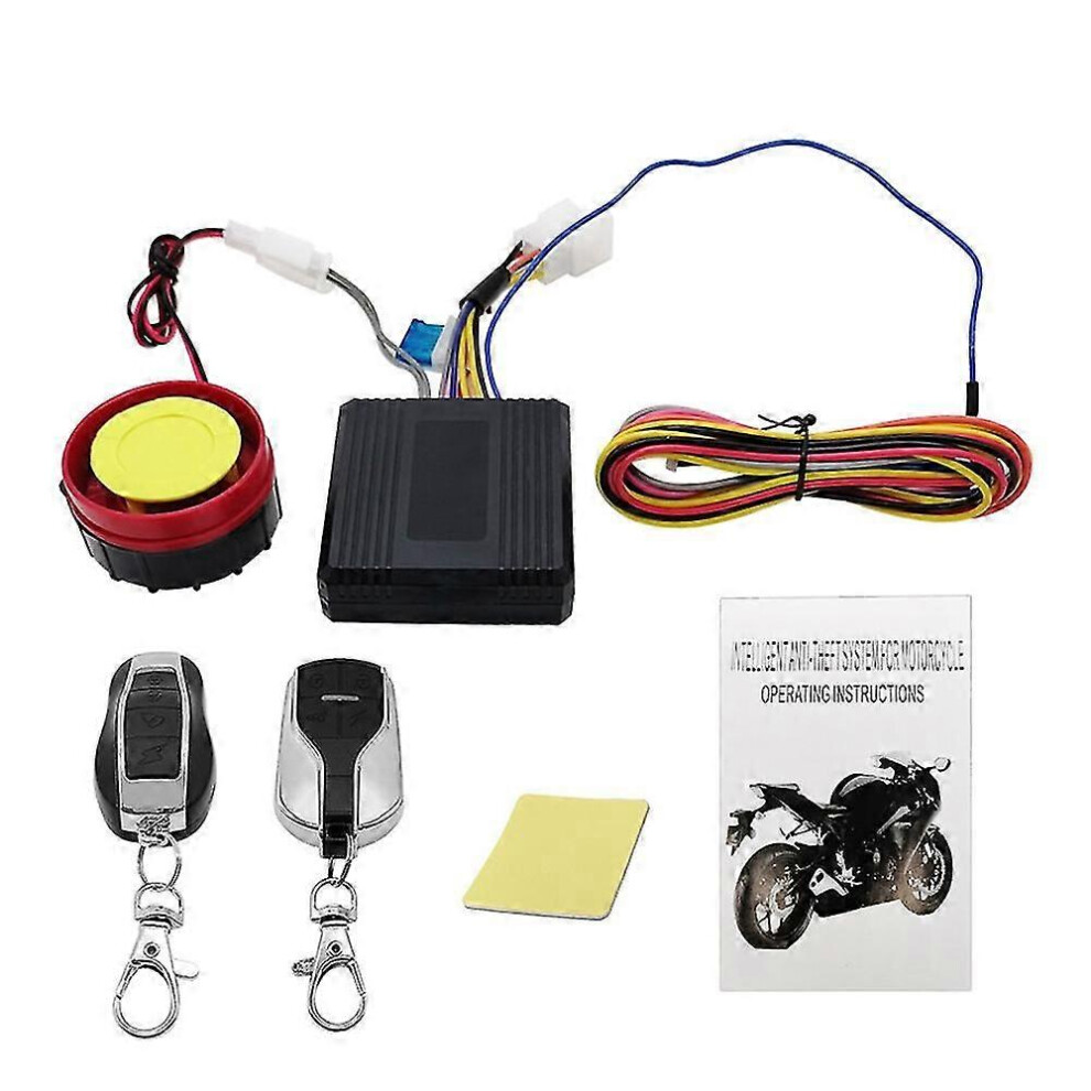 (As Show, One Size) Motorcycle Antitheft Alarms System Wireless Remote Engine Starter Stop 6909775860182