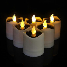 (As show, One size) Solar Candle Lights Outdoor Warm White Light Solar Flickering Candle Lights Flameless Waterproof Candle Lights