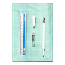 (As show, One size) A5 Cutting Mat Set Self Healing Craft Cutting Board Engraving Plate