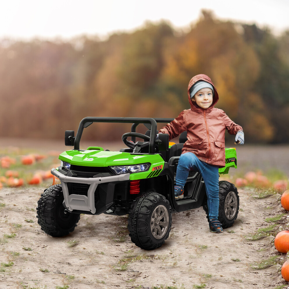 Tommy Toys 2 Seater Kids Ride On Car 12V - Green - Electric UTV with Remote Control - Image 4