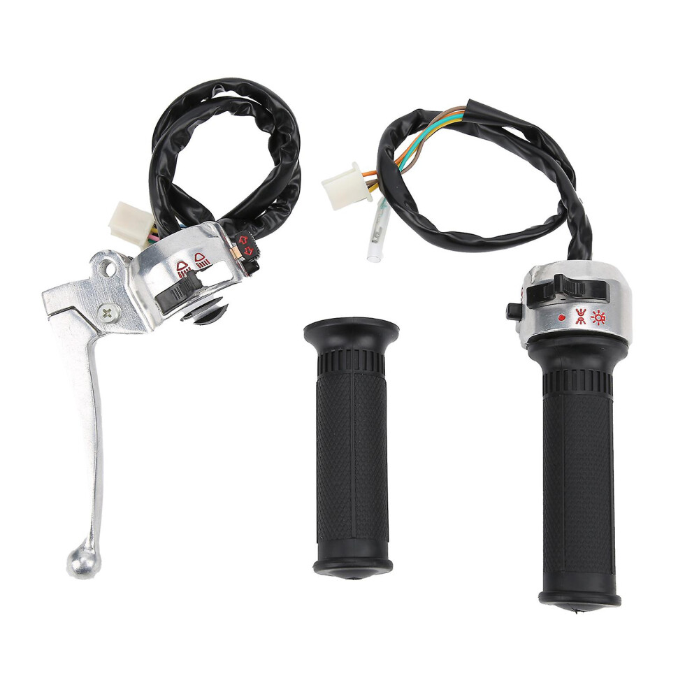 (As Show, One Size) Throttle Grip Assembly Brake Lever Handlebar Grip Switch With Wiring Harness For Monkey Z50 50Cc Z50j Bike G50f 4909775650228