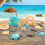 (As show, One size) Children Sandbox Playset Beach_h 3