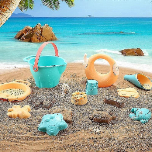 (As show, One size) Children Sandbox Playset Beach_h 2