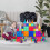 (As show, One size) 100pcs Magnet Building Tiles Clear 3d Building Blocks Construction Interlocking Blocks 2