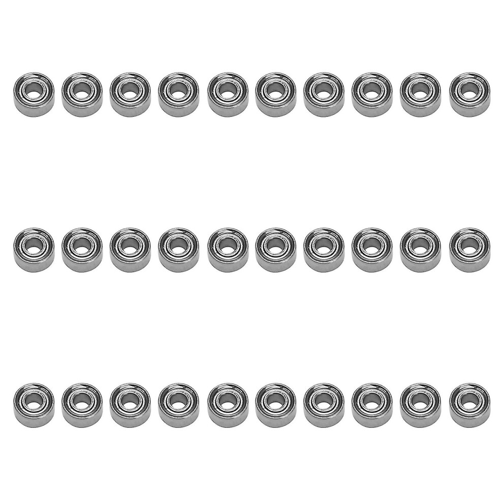 (As Show, One Size) 30Pcs Miniature Sealed Metal Shielded Metric Radial Ball Bearing Model: Mr52-Zz 2X5x2.5mm-C10 4909775645347