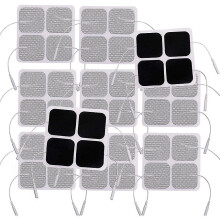 (As show, One size) 40pcs Tens Unit Pads, 2x2 Electrodes compatible with Ems Muscle Stimulator Electrotherapy Pads-C10