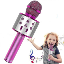 (As show, One size) Karaoke Microphone, Wireless Bluetooth Karaoke Microphone Kids
